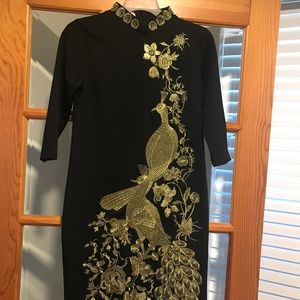 Black and Gold Dress